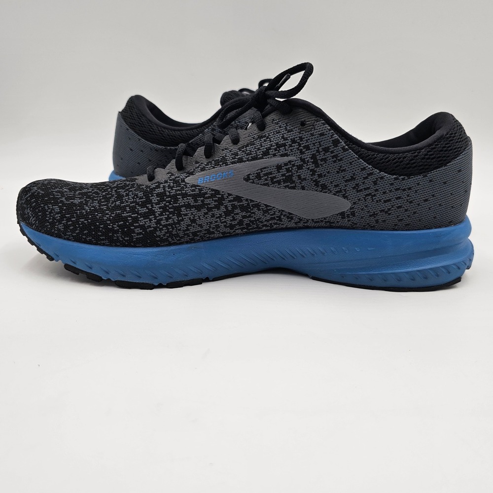 Brooks Launch 6 Mens Running Shoes Black Grey Blue 1102971D011 Size 11 - Picture 6 of 10